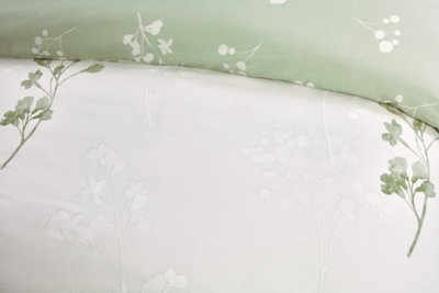 Shadow Floral Microfibre Polyester Complete Set With Pillowcase
