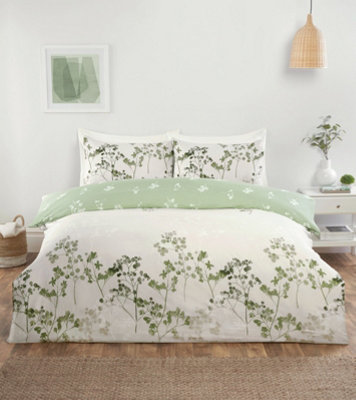 Shadow Floral Microfibre Polyester Complete Set With Pillowcase - 3