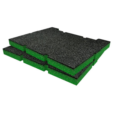 Shadow Foam Erbauer Connecx Drawer System Chest Foam Inserts (Green 30mm)