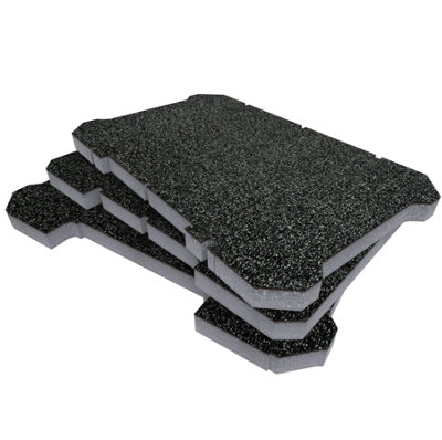 Shadow Foam Flex STACK PACK 3 Piece Storage System Inserts (Grey 30mm)