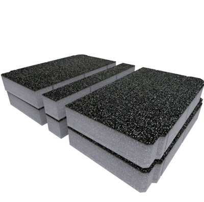 Shadow Foam Flex STACK PACK Big Organiser Foam Inserts (Grey 50mm)
