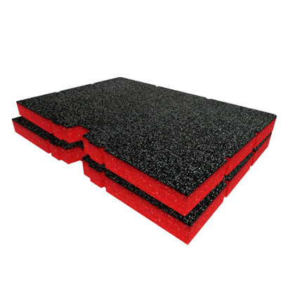 Shadow Foam Flex STACK PACK Drawers Foam Inserts Easy To Clean (Red 30mm)