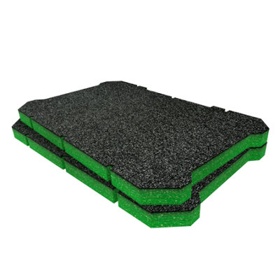 Shadow Foam Flex STACK PACK Top Box Foam Inserts Easy To Clean (Green 30mm)
