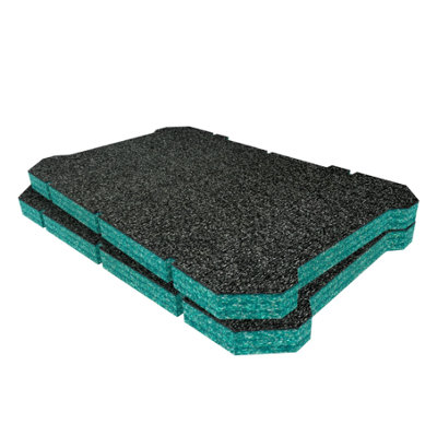 Shadow Foam Flex STACK PACK Top Box Foam Inserts Easy To Clean (Teal 30mm)