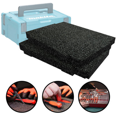 Shadow Foam Inserti In Schiuma 50 Mm Per Makpac Tipo 1-4 – Due Strati, Facili Da Tagliare Per Utensili Makita