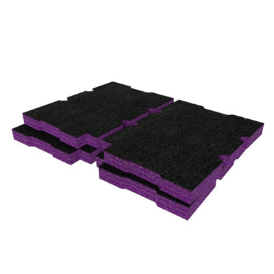 Shadow Foam Klein MODbox Component Box Full Width Foam Inserts (Purple ...