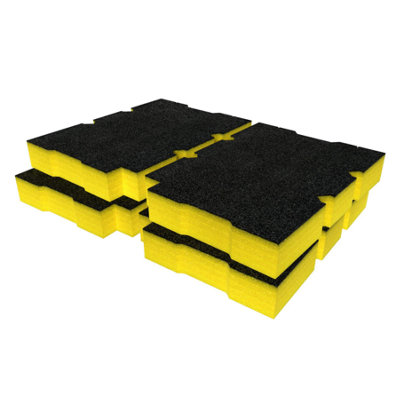 Shadow Foam Klein MODbox Component Box Full Width Foam Inserts (Yellow ...