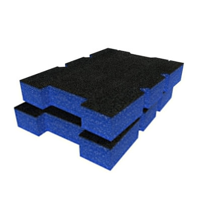 Shadow Foam Klein MODbox Component Box Half Width Foam Inserts (Blue 50mm)