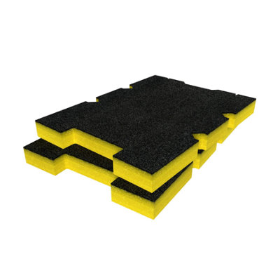 Shadow Foam Klein MODbox Component Box Half Width Foam Inserts (Yellow ...