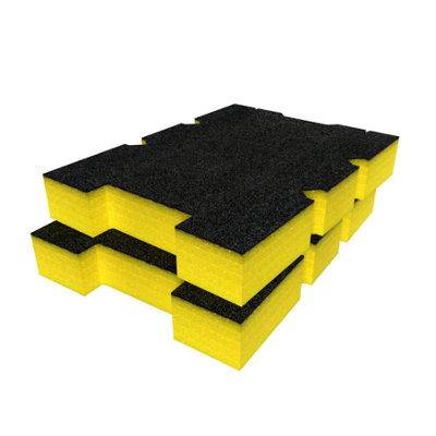 Shadow Foam Klein MODbox Component Box Half Width Foam Inserts (Yellow ...