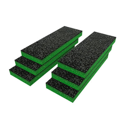 Shadow Foam Easy Peel – Makita Makpac Insert [Green 30mm Twin Pack] Aanpasbaar schuim voor Makita Makpac Modulaire Systems | Ideaal voor Lean, 5S, Kaizen & Custom Organizers