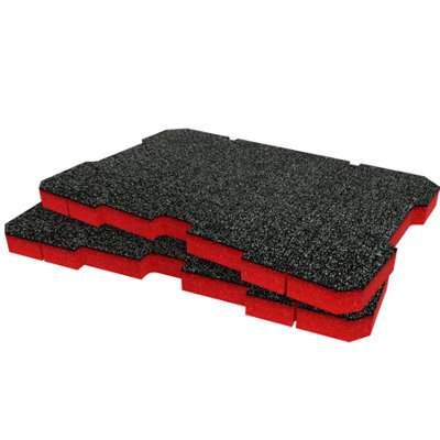 Shadow Foam Milwaukee Packout Box Foam Inserts Cut and Peel Foam (Red 30mm)