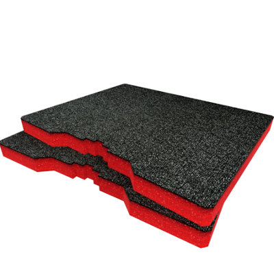 Shadow Foam Milwaukee Packout Crate Inserts Cut and Peel Foam (Red 30mm)
