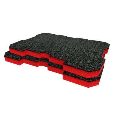 Shadow Foam Milwaukee Packout Large Box Inserts Cut and Peel Foam (Red ...