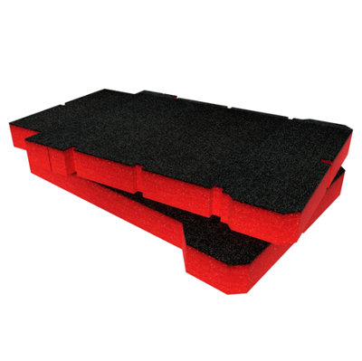Shadow Foam Milwaukee Packout Rolling Tool Chest Foam Inserts (Red 70mm)