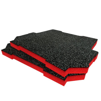 Shadow Foam Milwaukee Packout Trolley Foam Inserts Main Body (Red 30mm)