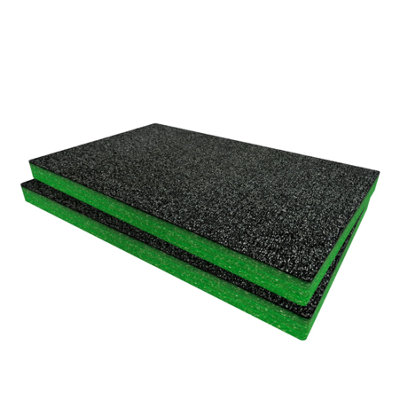 Shadow Foam QBRICK ONE Toolbox with 2 Drawers 2.0 Foam Inserts (Green 30mm)