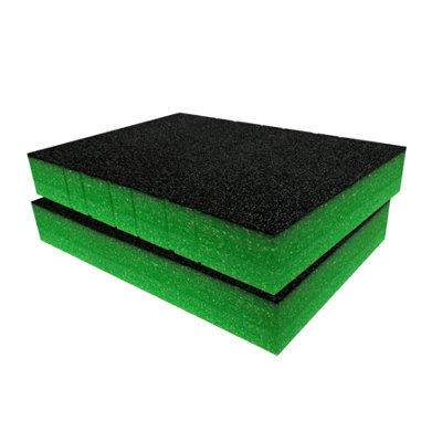 Shadow Foam QBRICK PRO Cart 2.0 Plus Drawer 2 Foam Inserts (Green 50mm)