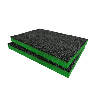 Shadow Foam QBRICK PRO Toolbox 2.0 Foam Inserts Easy To Clean (Green 30mm)
