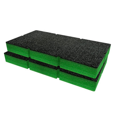 Shadow Foam QBRICK System Two Box 100 Foam Inserts (Green 50mm)