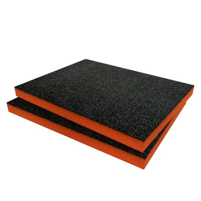 Shadow Foam Ryobi ToolBlox 2 Drawer Cabinet Foam Inserts (Orange 30mm)