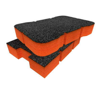 Shadow Foam Toughbuilt StackTech Compact Tool Box Foam Inserts (Orange ...