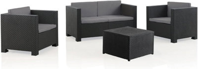 Shaf Diva Plastic Rattan Garden Furniture Set