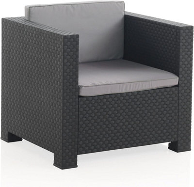 Shaf Diva Plastic Rattan Garden Furniture Set - 4