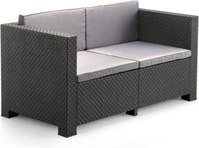 Shaf Diva Plastic Rattan Garden Furniture Set - 5