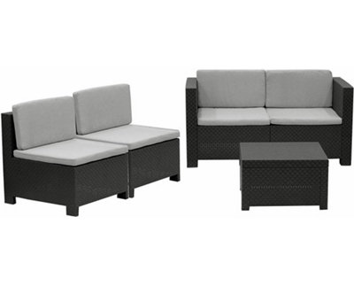 Shaf Verona 5 Piece Resin Modular Garden Furniture Set - 5