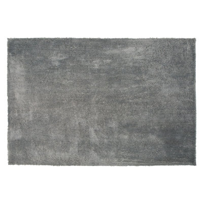 Shaggy Area Rug 140 x 200 cm Grey EVREN