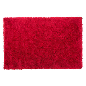Shaggy Area Rug 140 x 200 cm Red CIDE