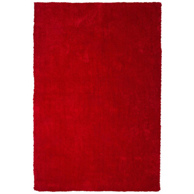 Shaggy Area Rug 160 x 230 cm Red DEMRE