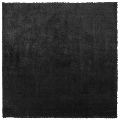 Shaggy Area Rug 200 x 200 cm Black EVREN