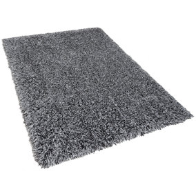 Shaggy Area Rug 200 x 300 cm Black and White CIDE