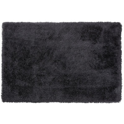 Shaggy Area Rug 200 x 300 cm Black CIDE