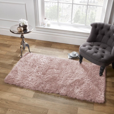 Shaggy Floor Rug Large Plain Soft Sparkle Mat Thick 5cm Pile