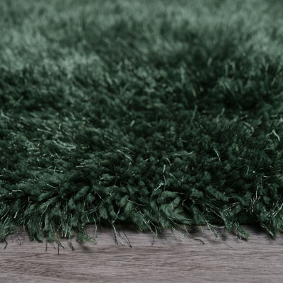 Shaggy Floor Rug Large Plain Soft Sparkle Mat Thick 5cm Pile