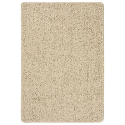 Shaggy Rug Cream 120x170 cm Anti Slip