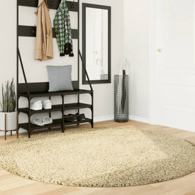 Shaggy Rug PAMPLONA High Pile Modern Gold 200 cm