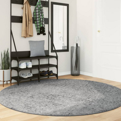 Shaggy Rug PAMPLONA High Pile Modern Grey 200 cm