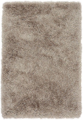 Shaggy Sparkle Rug, Anti-Shed Modern Rug for Bedroom, & Living Room, Luxurious Rug, 80mm Thick Plain Rug-100cm X 150cm