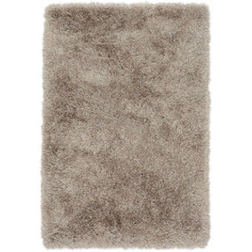 Shaggy Sparkle Rug, Anti-Shed Modern Rug for Bedroom, & Living Room, Luxurious Rug, 80mm Thick Plain Rug-100cm X 150cm
