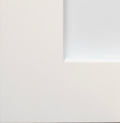 Shaker 2 Panel White Primed Glazed Door 2040 x 826mm - 4