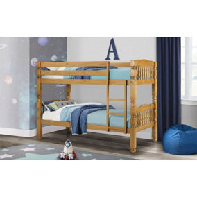 Shaker Style Pine Bunk Bed - 2x 3ft (90cm)