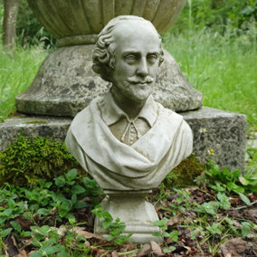Shakespeare Bust Garden Ornament