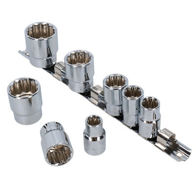 Shallow + Deep Whitworth Sockets 1/2