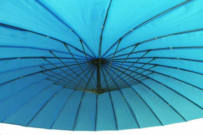 Shanghai Canopy Cantilever Parasol - Steel/Fibreglass/Polyester - L300 x W300 x H255 cm - Aqua