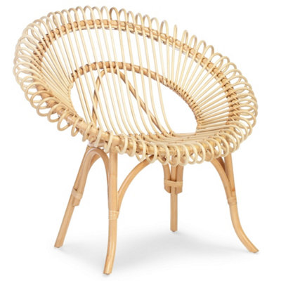 Shanghai Chair Natural Rattan Indoor (H)93cm x (W)97cm x (D)82cm