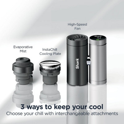 Shark ChillPill 3-in-1 Fan, Mist & InstaChill System FA022UK Carbon